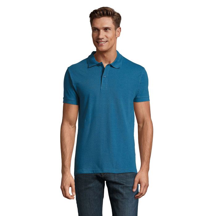 Polo personnalisable pour homme 180g - PERFECT bleu ardoise